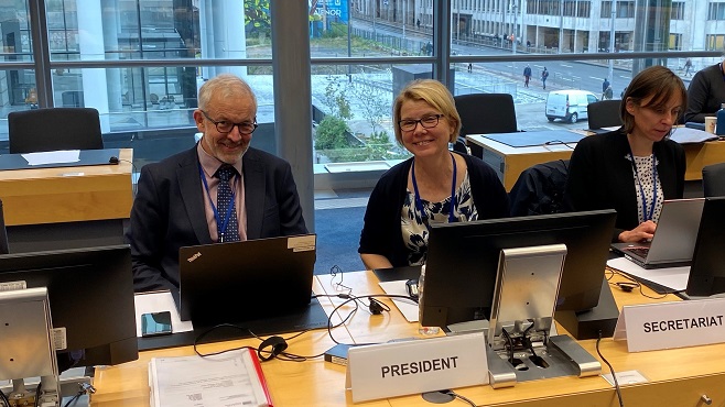 Juha Palonen ja Tiina Malm vuorottelivat neuvoston CAP-työryhmän puheenjohtajina.