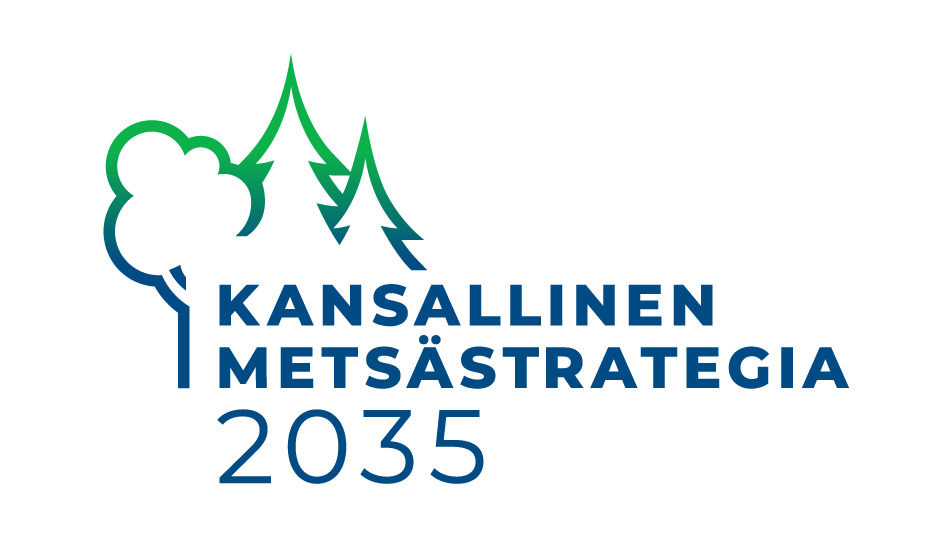 Kansallisen metsästrategian logo