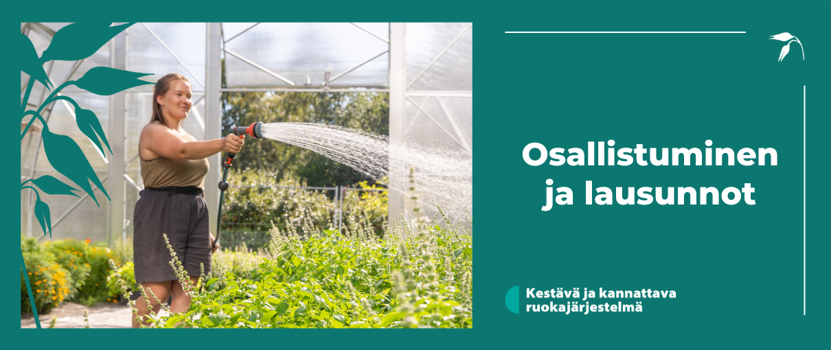 Osallistuminen ja lausunnot