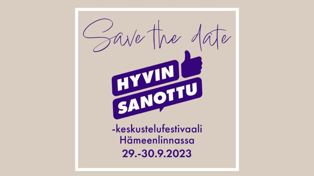 Hyvin sanottu