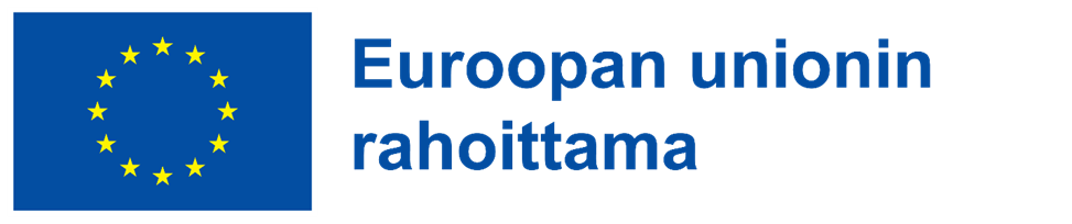 EU-Logo ja teksti kuvassa "Euroopan unionin rahoittama".